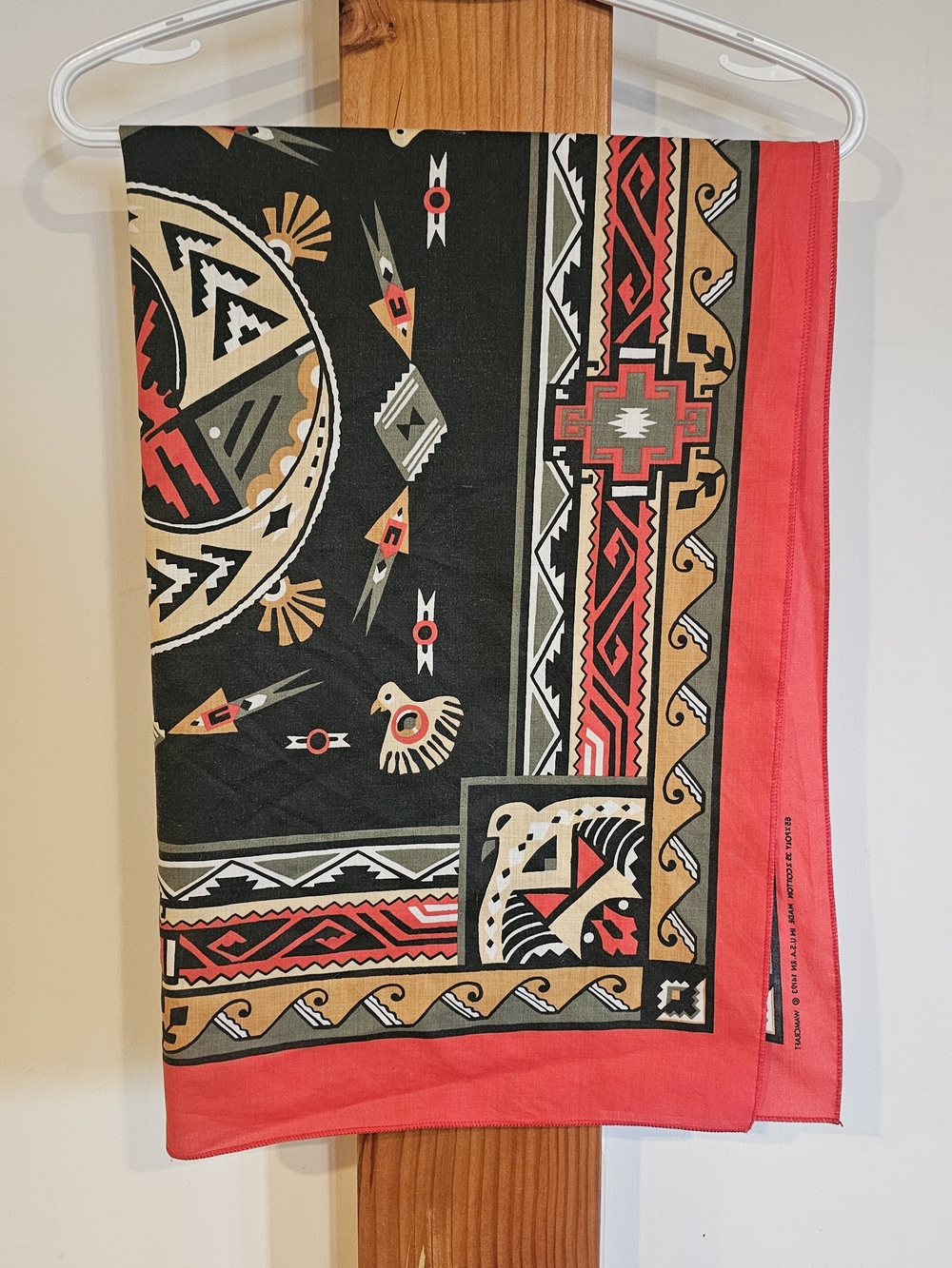 Decorative Black Southwestern Pattern Bandana